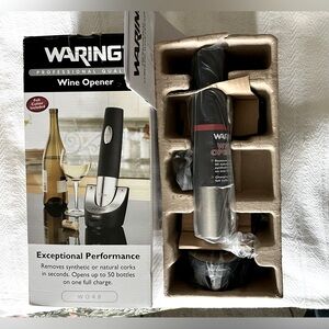 NWT Waring Electric Wine Opener